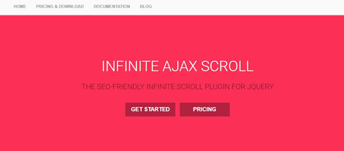 使用INFINITE AJAX SCROLL实现下拉加载效果