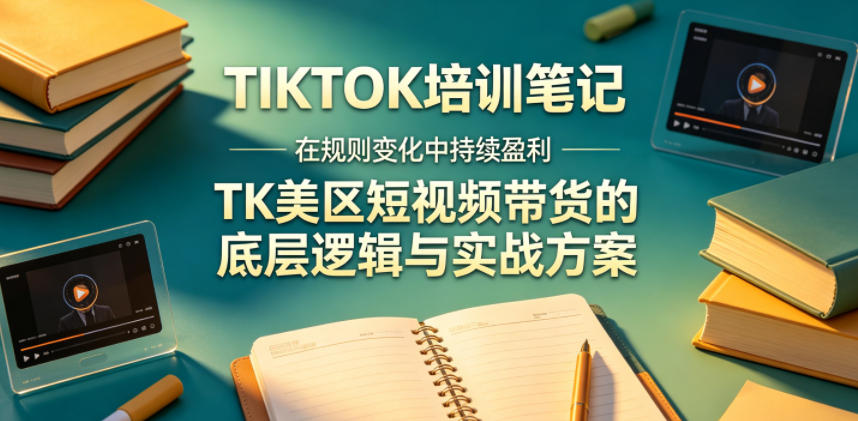 视界跨境TIKTOK4月17培训笔记，在规则变化中持续盈利，TK美区短视频带货的底层逻辑与实战方案【文档】